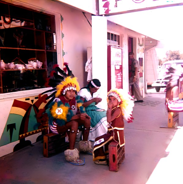 Indians on display