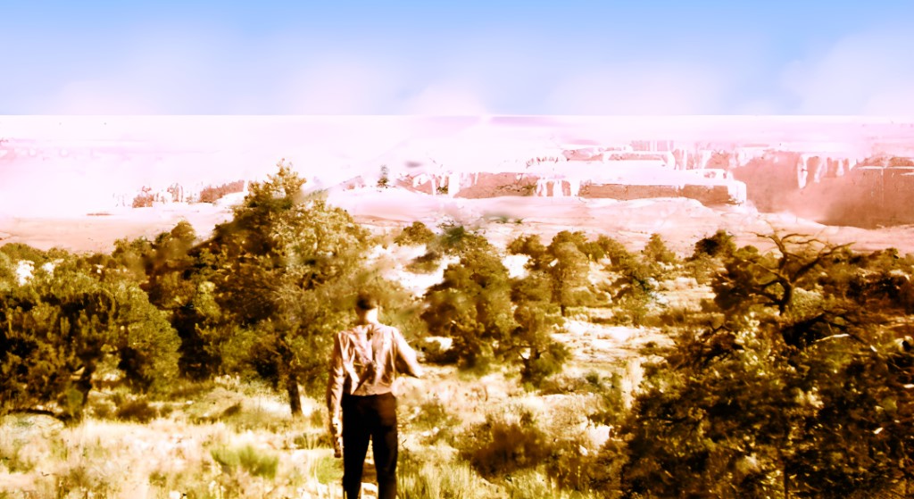 Ray approaching the Little Colorado River Gorge
