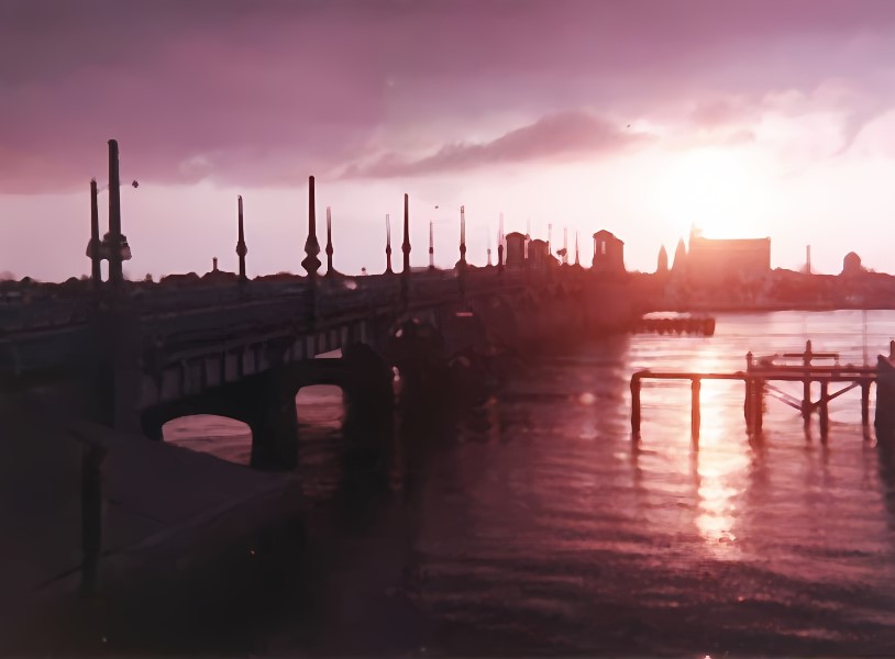Sunset over the Matanzas River.
