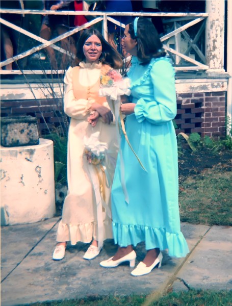 Bridesmaids Ethel and Rosemary Hankins