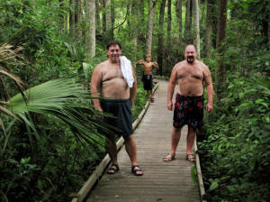 Michael, Zachary and Paul at Alexander Springs.