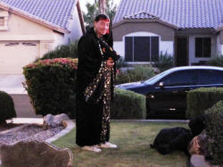 Michael in costume.