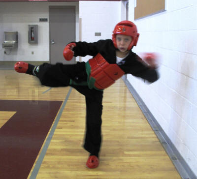 Zach warming up.