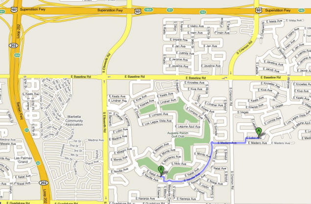 Map from current house 