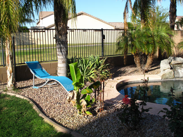 New pool lounges.