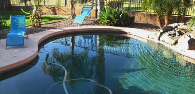 New pool lounges.