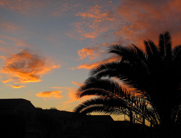 Halloween sunset.