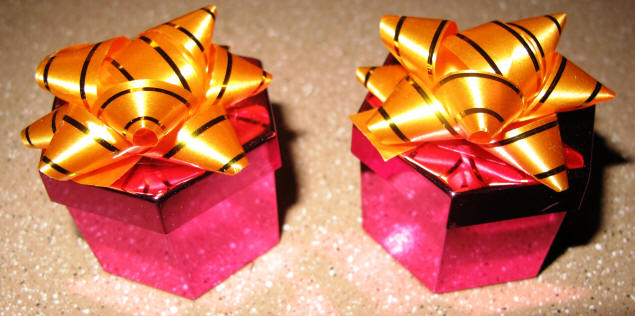 Our rings came in gift boxes.