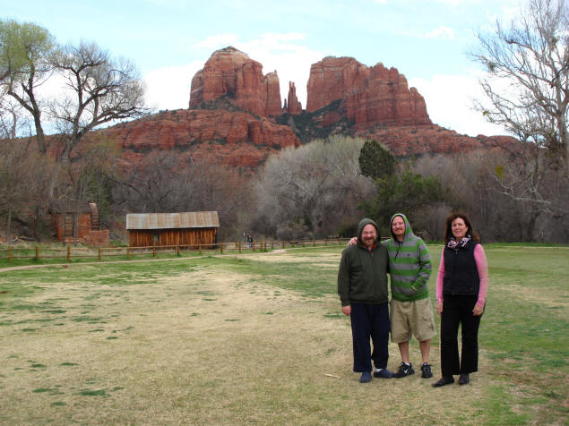 Paul, Jason, Nancy at Cathedral Rock.