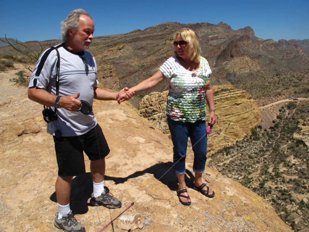 Mikey and Louise in the Superstitions.