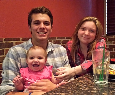 Zach, Gianna, and Cailey who visited from West Virginia.