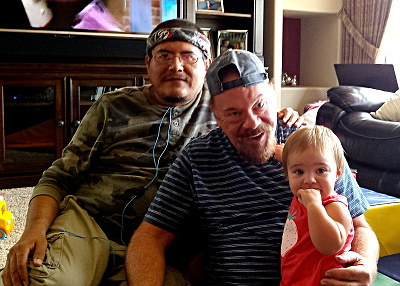 Keith and Paul with Gianna