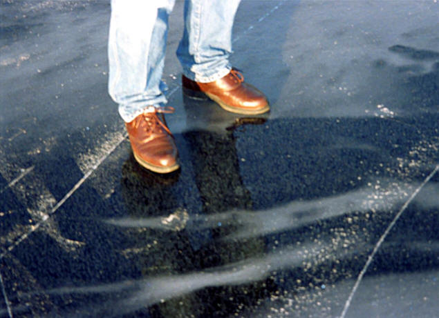 Paul, standing on thick ice.