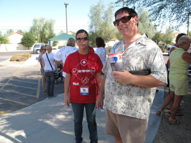 Jenny and Michael at the Recovery Walk.