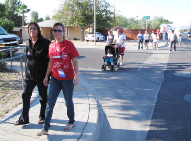Mary and Jenny at Recovery Walk 2009