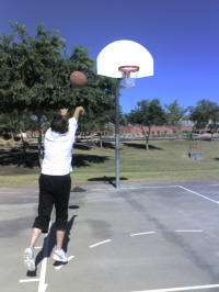 Grandma: Nothing but net!