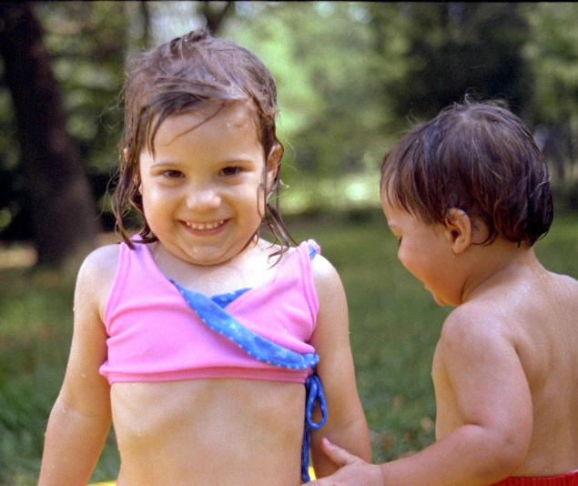 Jenny and Johnny: Happy kids.