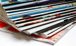 Stack of magazines