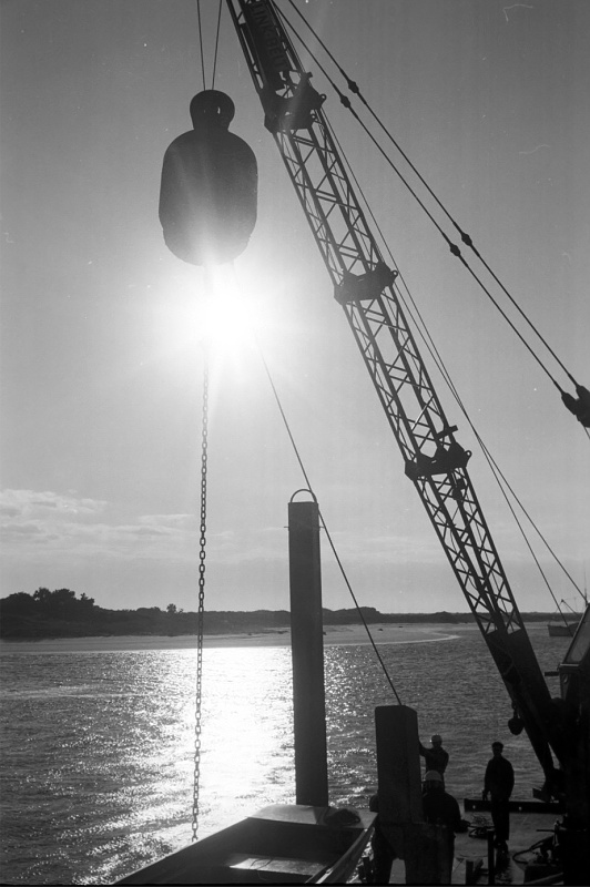 Loading the buoy