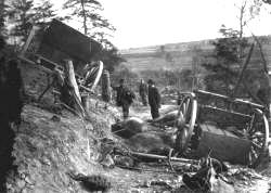 A Civil War photograph. Yes, the horses are dead.