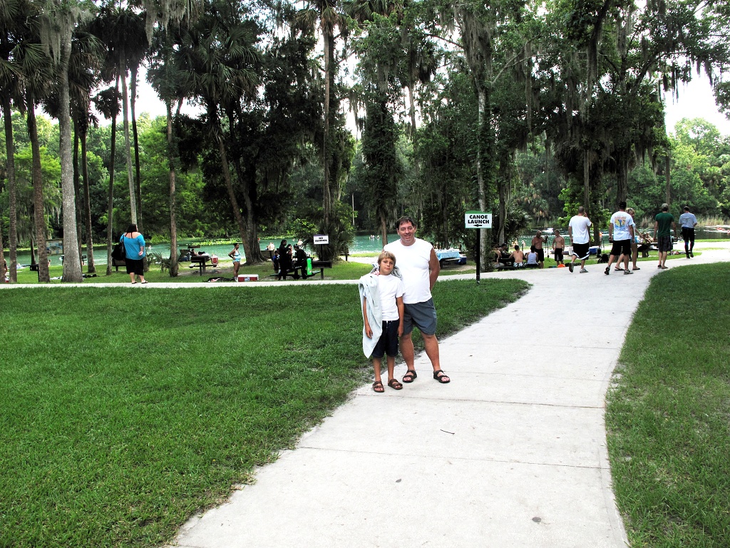 Zach and Michael at Alexander Springs.