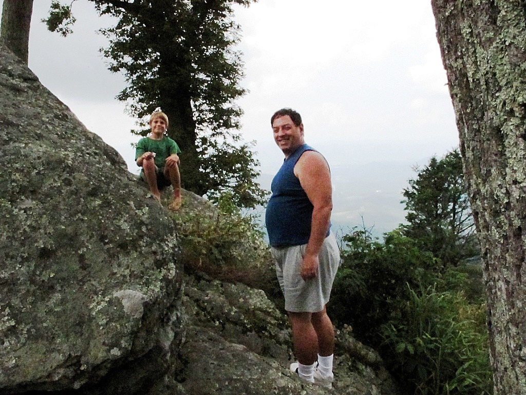Zach and Michael in Shenandoah National Park.