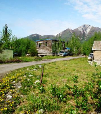 Two more payments and it's all ours! --A dilapidated building in McCarthy, Alaska.