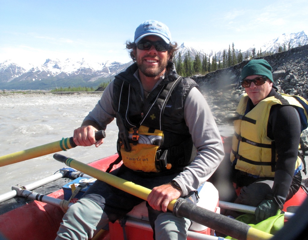 Jules Hanna, our guide, and Michael in the raft.