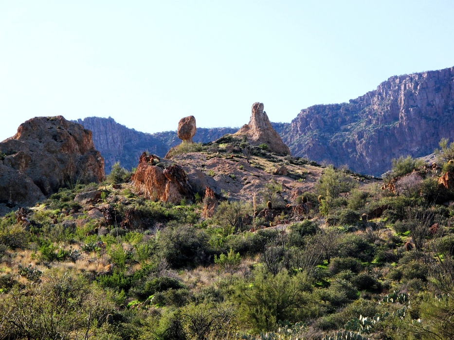 Tortured rocks make of chaos, beauty.