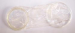 A female condom.