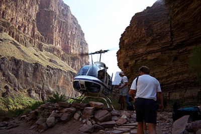 We Exited The Helicopter