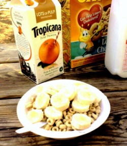 Our nutritious breakfast.