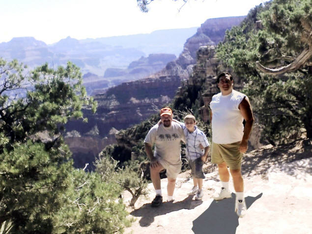 Paul, Zach and Michael at Yavapai Point.