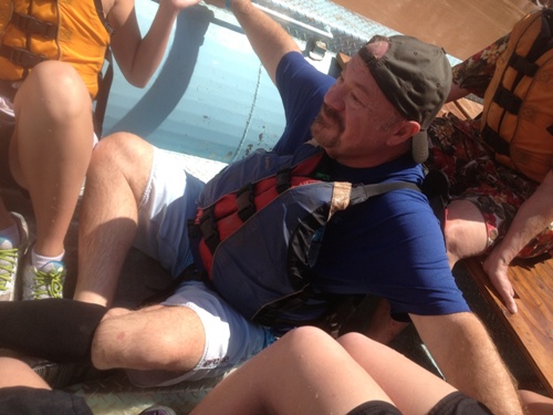 Supposed to be safer in the bottom of the boat?!