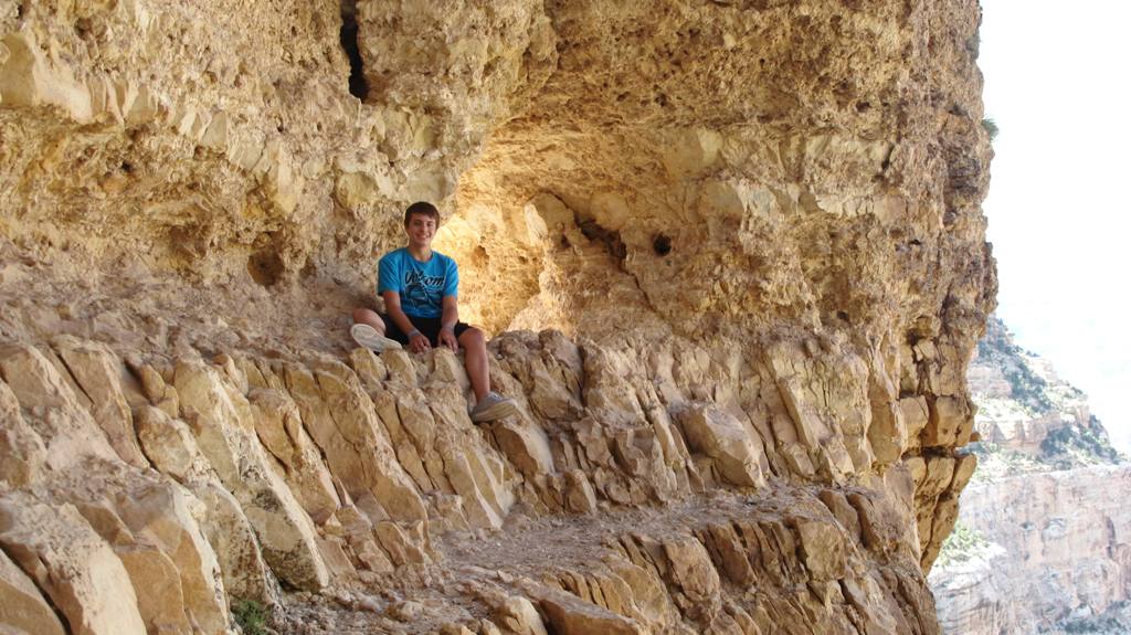 Zach in Grand Canyon.