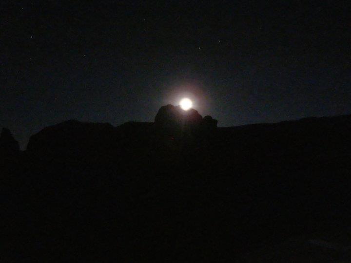 The moon is in good hands at Monument Valley.