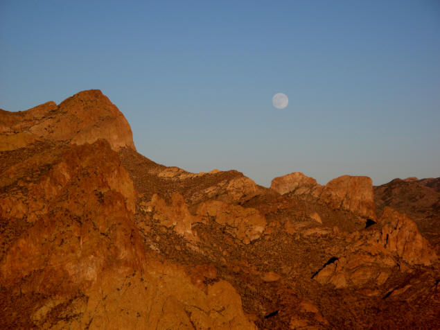 Full moonrise in the Superstitions.