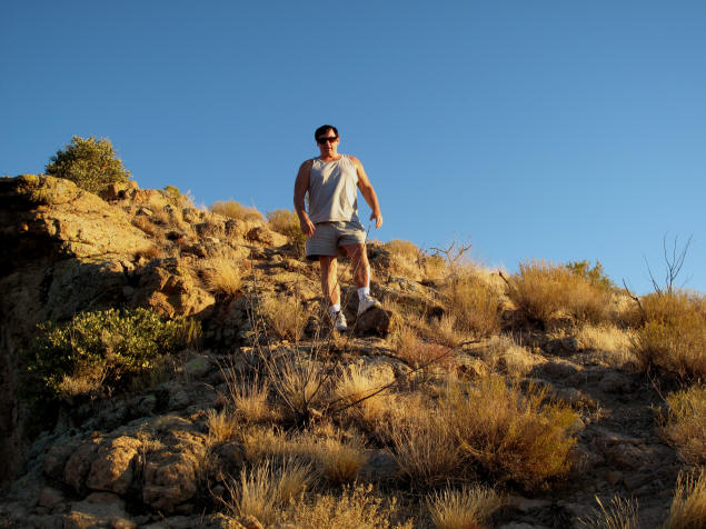 Michael on the trail.