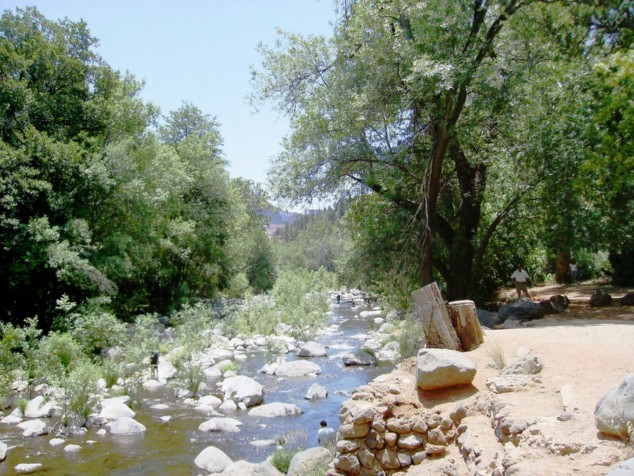 Oak Creek from a roadside parking area.