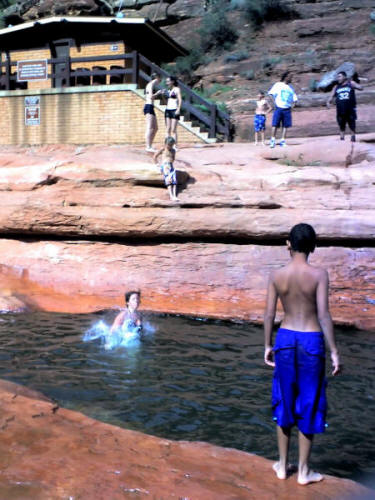 Jenny, having jumped.