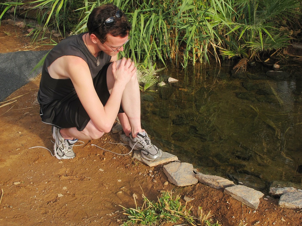 Jeffrey Proctor, model, at El Doroado Hot Spring.