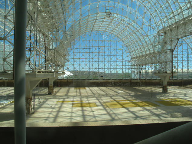 The former agricultural module cleared to make way for a new experiment.
