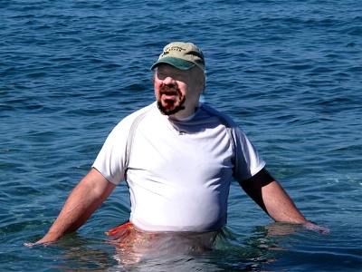 Paul, a-wadin'.