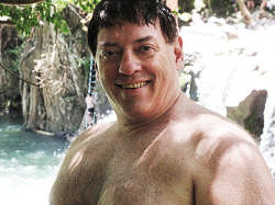 Michael at Kipu Falls.