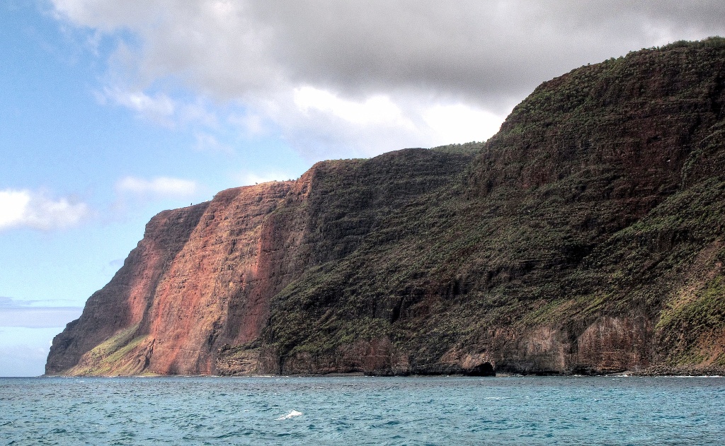 The Na Pali coast of Kauai.
