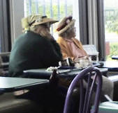 The ladies who lunch in hats.