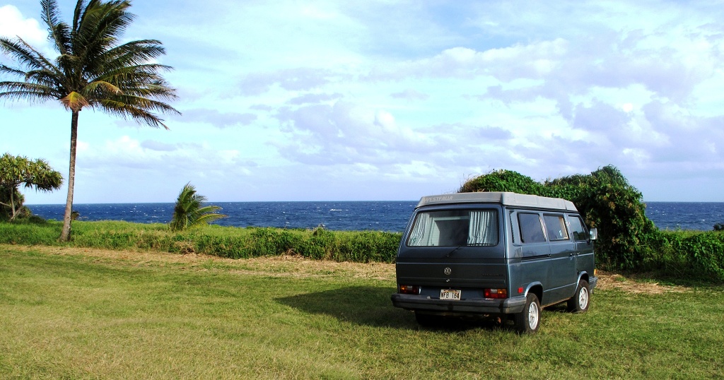 Parked at Kipahulu campground.