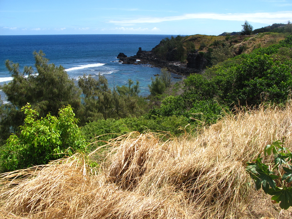 A sea arch on West Maui.
