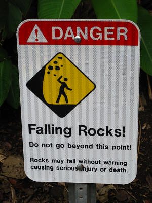 Danger: Falling Rocks