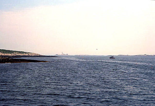 Off the coast of Kittery, Maine.